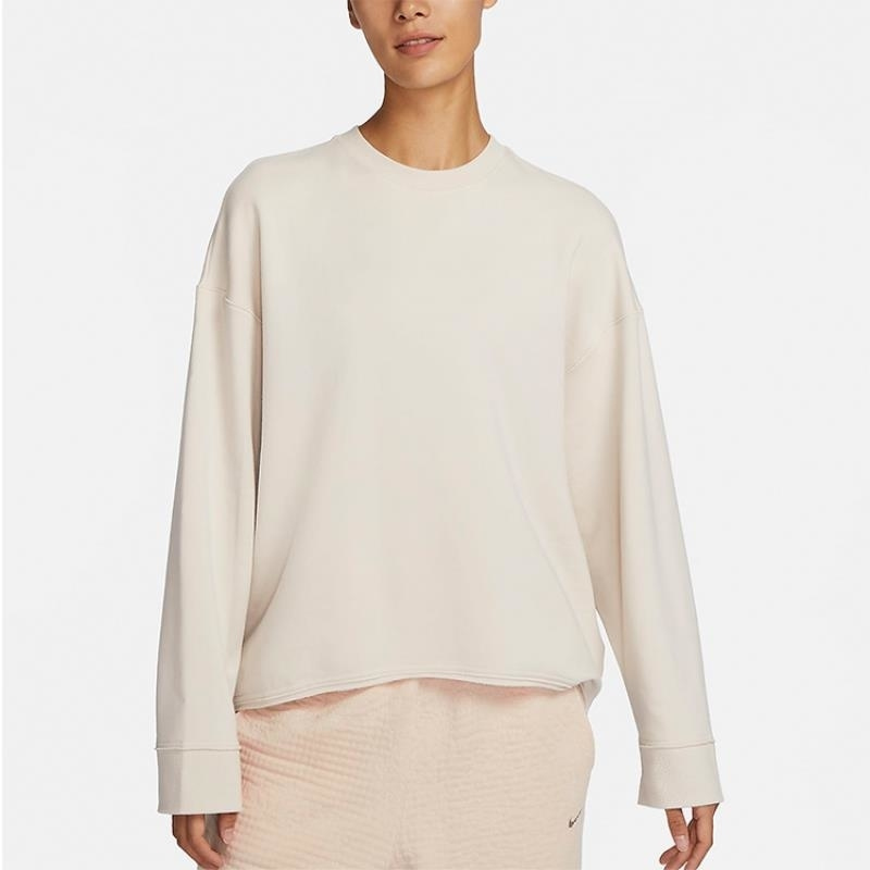 NIKE耐克卫衣运动休闲加绒保暖针织圆领女装套头衫DM6974-105 D