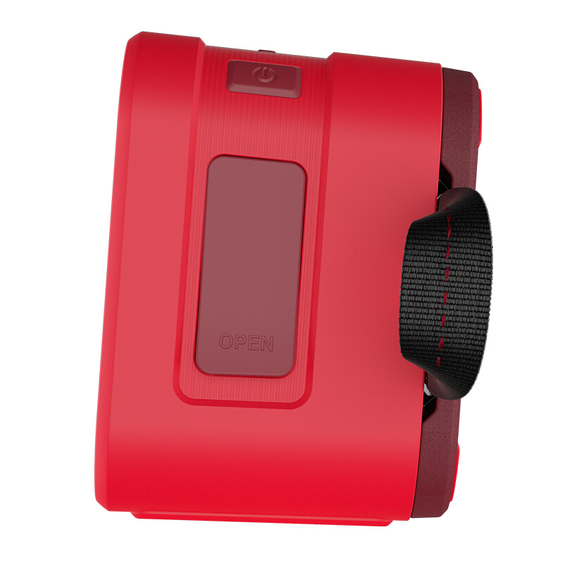 骷髅头(Skullcandy)BARRICADE MINI S7PBW-J584迷你便携防水蓝牙音箱音响 红黑色