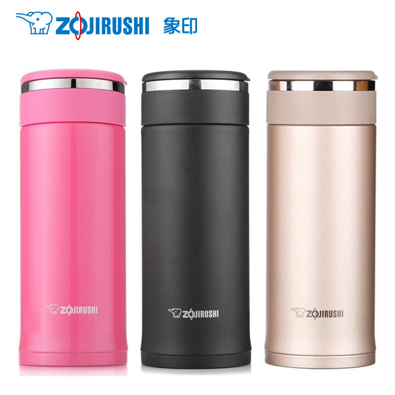 象印(ZO JIRUSHI) SM-JD36-NL 日本象印真空保冷保温杯 高档进口不锈钢男女款车载单手杯水杯 香槟金色
