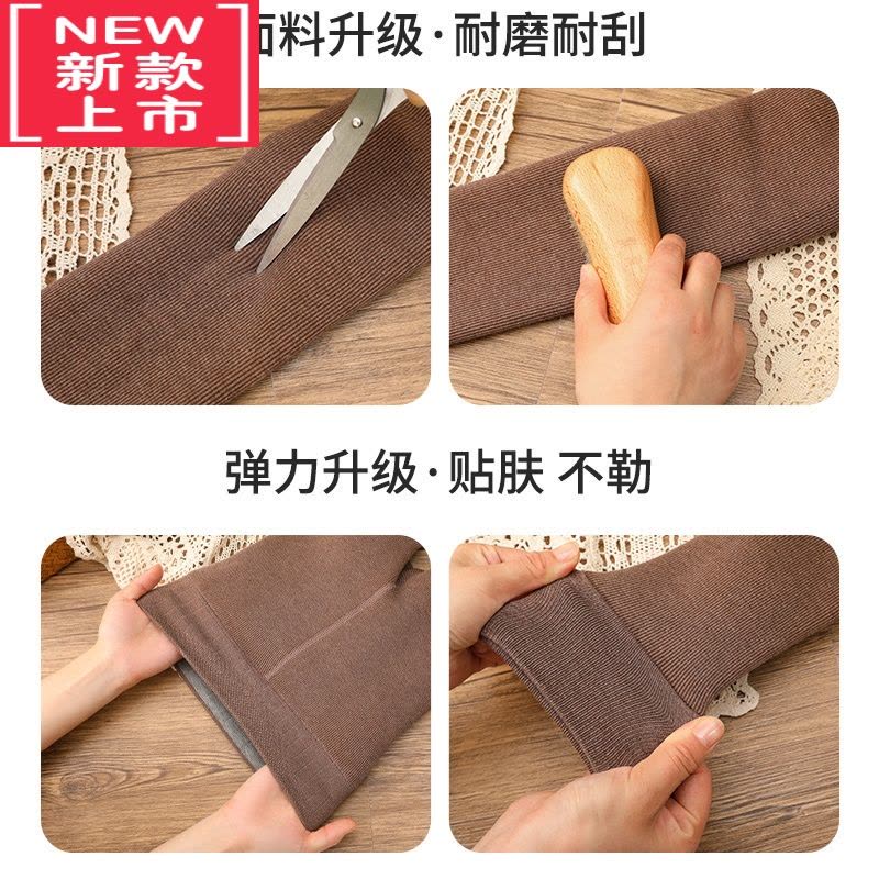 可莉允女童打底裤秋冬季加绒加厚保暖九分长裤宝宝一体绒棉裤外穿连裤袜保暖裤图片