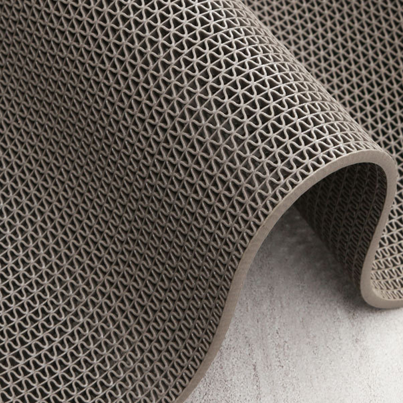 莱依瑾 LYEEGIN S型镂空地垫 灰色宽0.9m(厚5.5mm) 米高清大图