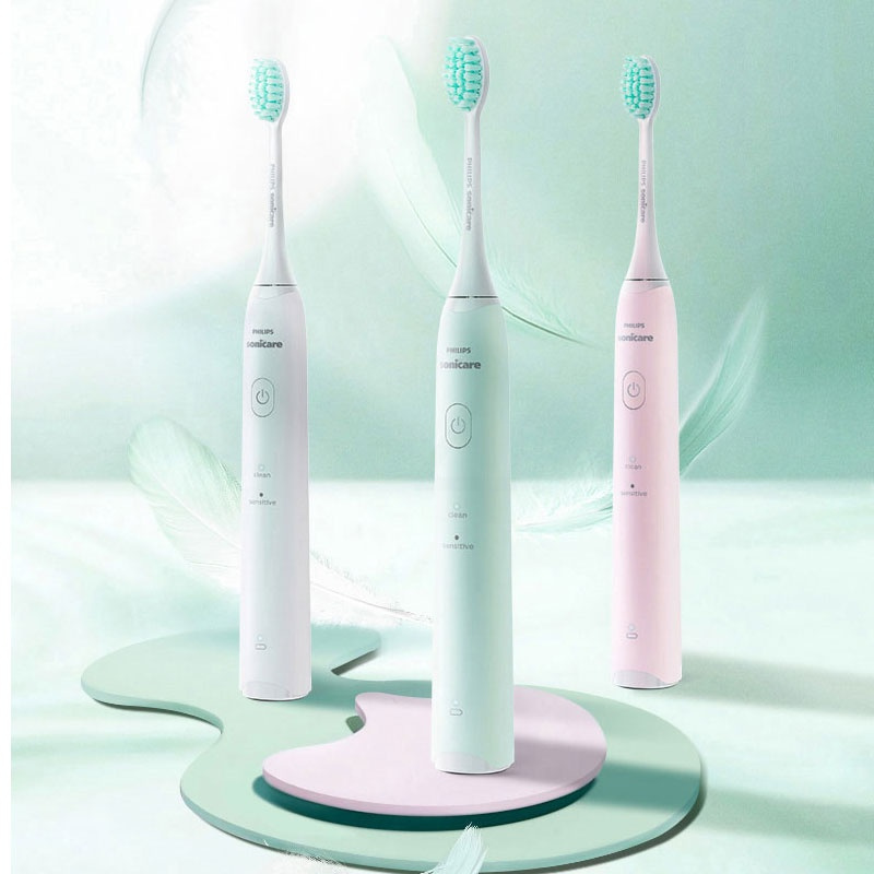 飞利浦电动牙刷男女情侣组合成人声波震动充电式软毛小羽刷黑粉cp