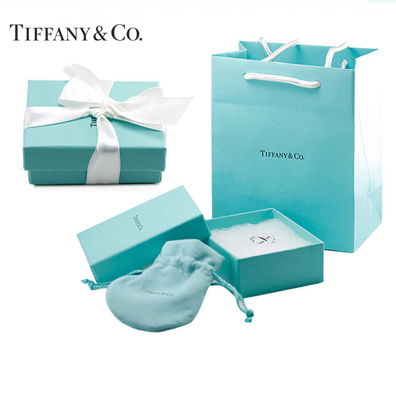 TIFFANY & CO. 蒂芙尼 女士Return to系列迷你双爱心吊坠项链链子 41CM、45CM可调节