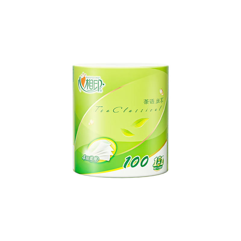 心相印 丝享四层卷筒卫生纸 100g/卷 20卷/箱 一箱装 BT3220高清大图