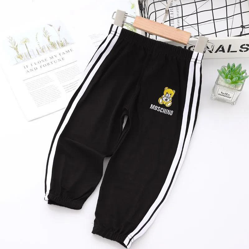 儿童灯笼裤男女童夏季薄款冰丝麻防蚊裤休闲束脚运动中小童哈伦裤莎丞图片