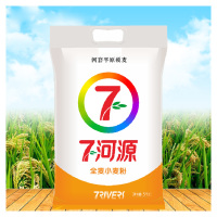 七河源 河套面粉 全麦小麦粉5kg 小麦粉 中筋粉 烘焙原料 通用