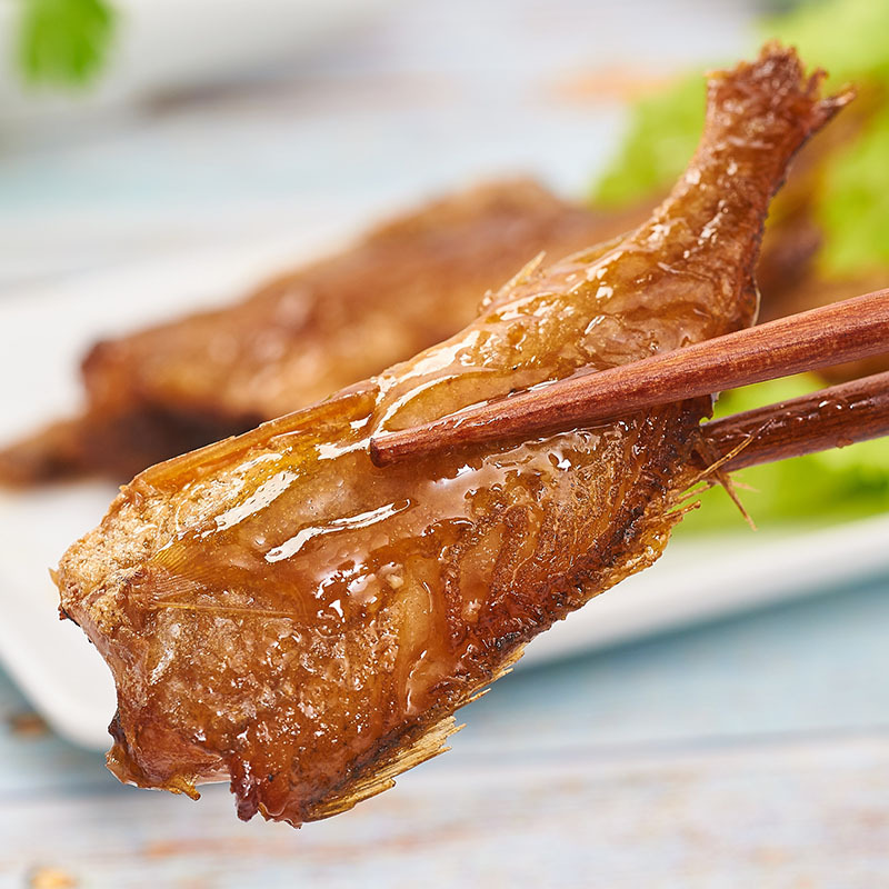 来伊份 香酥小黄鱼125g 来一份即食小吃零食海鲜鱼干零食小吃休闲食品苏宁超市自营零食