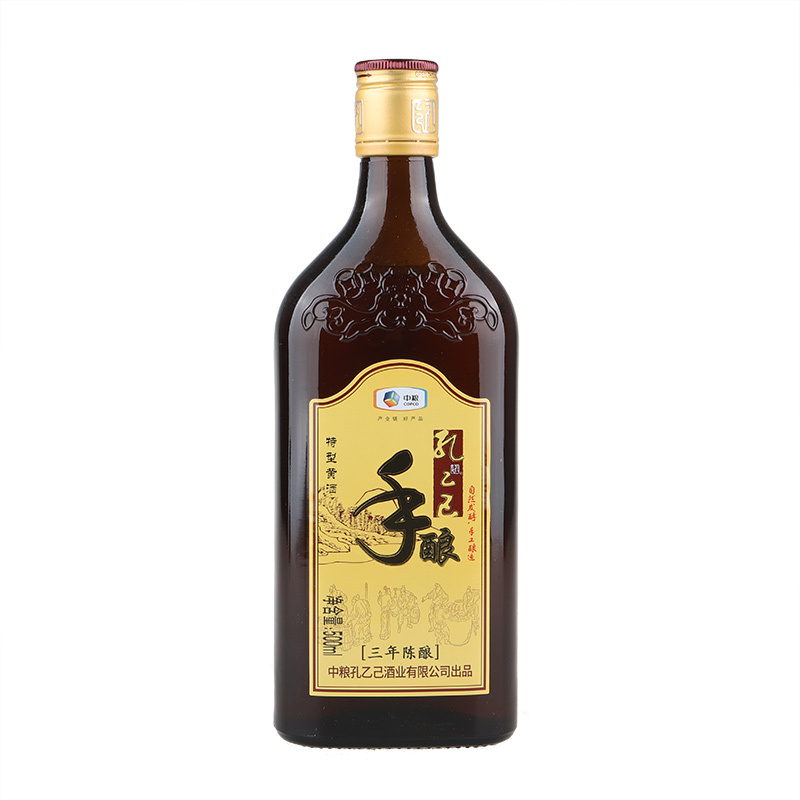 孔乙己手酿特型黄酒三年陈酿500ml6中粮出品