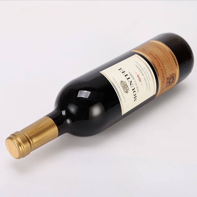 双支 Mountfei法国原酒进口红酒金标甜红葡萄酒图片