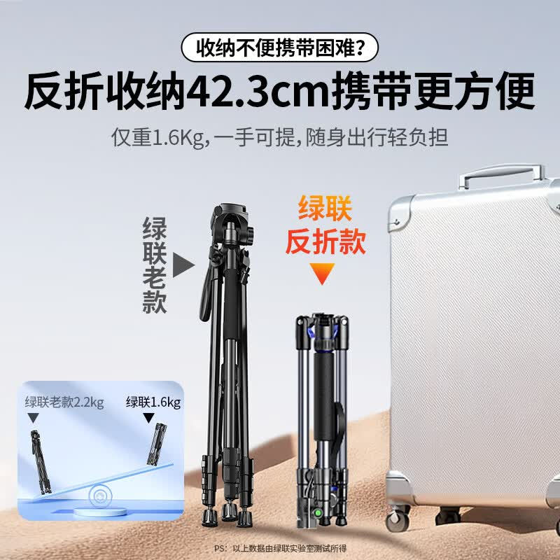绿联 LP822 多功能摄影三脚架高清大图