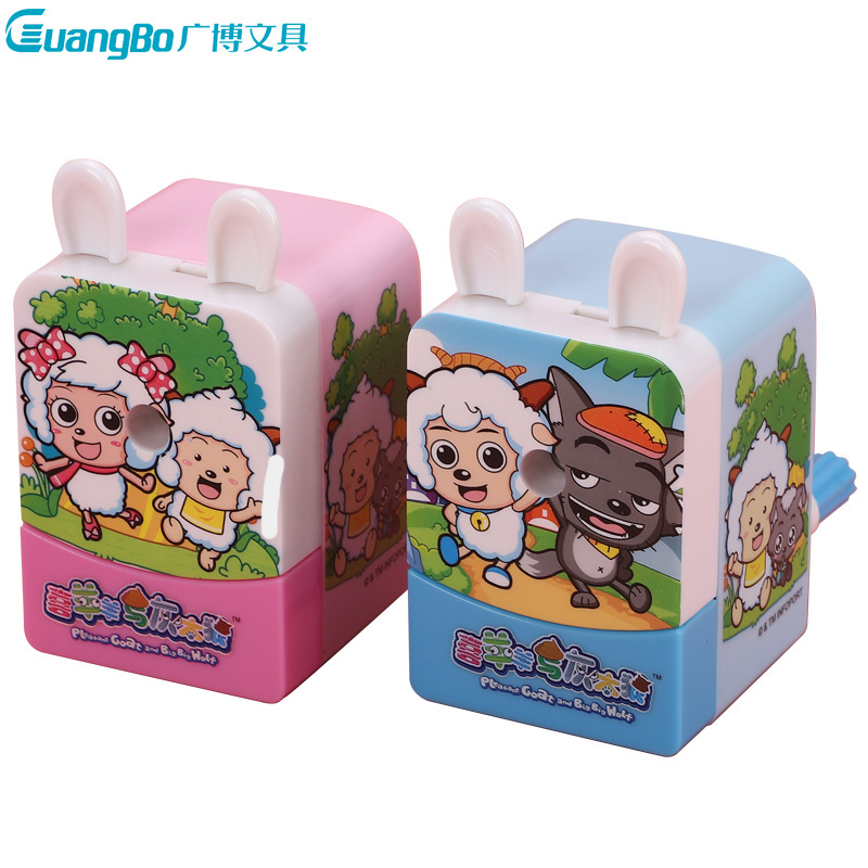 广博(GuangBo)手摇卡通削笔器 卷笔刀转笔刀儿童自动进铅笔小学生铅笔削笔刀卷笔刀削笔机铅笔刀笔刨
