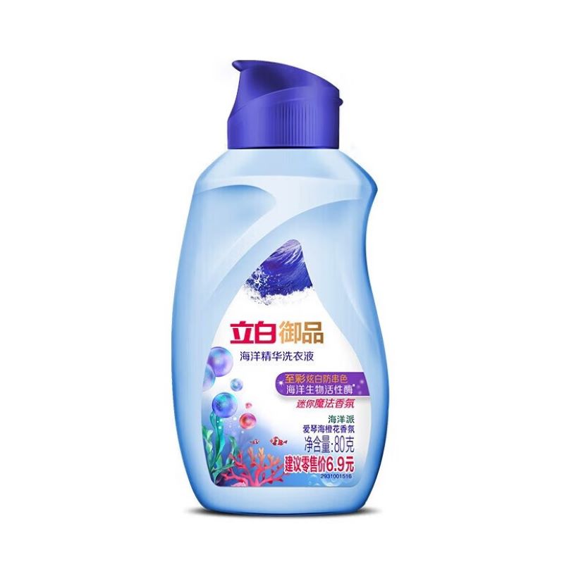 立白 御品海洋精华至彩炫白爱琴海橙花香氛洗衣液 80g*3高清大图