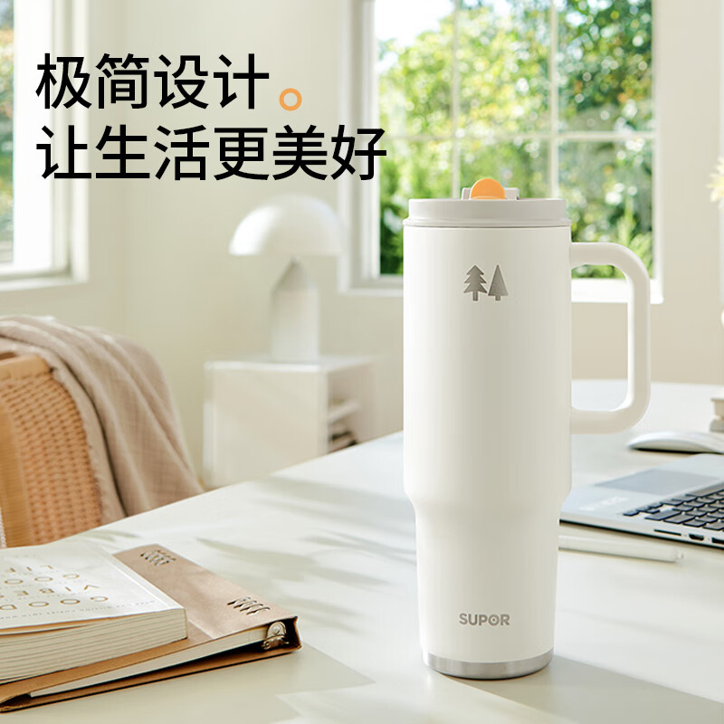 苏泊尔保温杯1.2L双饮大容量KCV12CZ10(颜色随机)高清大图