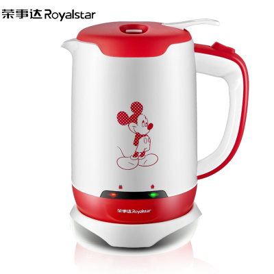 荣事达(Royalstar)米奇开心几分电水壶RSDKT-12G电水壶304不锈钢1.2L容量防烫暖水壶烧水壶开水壶