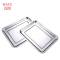 瓦图 不锈钢方盘 加厚长方形烧烤托盘 酒店食堂蒸饭菜盘餐具 32*22*2cm 1个装