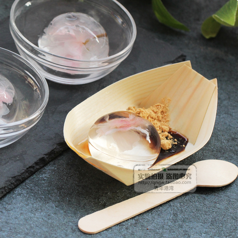 做水信玄饼模具大号diy冰球盐渍樱花白凉粉果冻材料球形冰格带盖 敬平 6连半圆硅胶模直径6.5CM高清大图