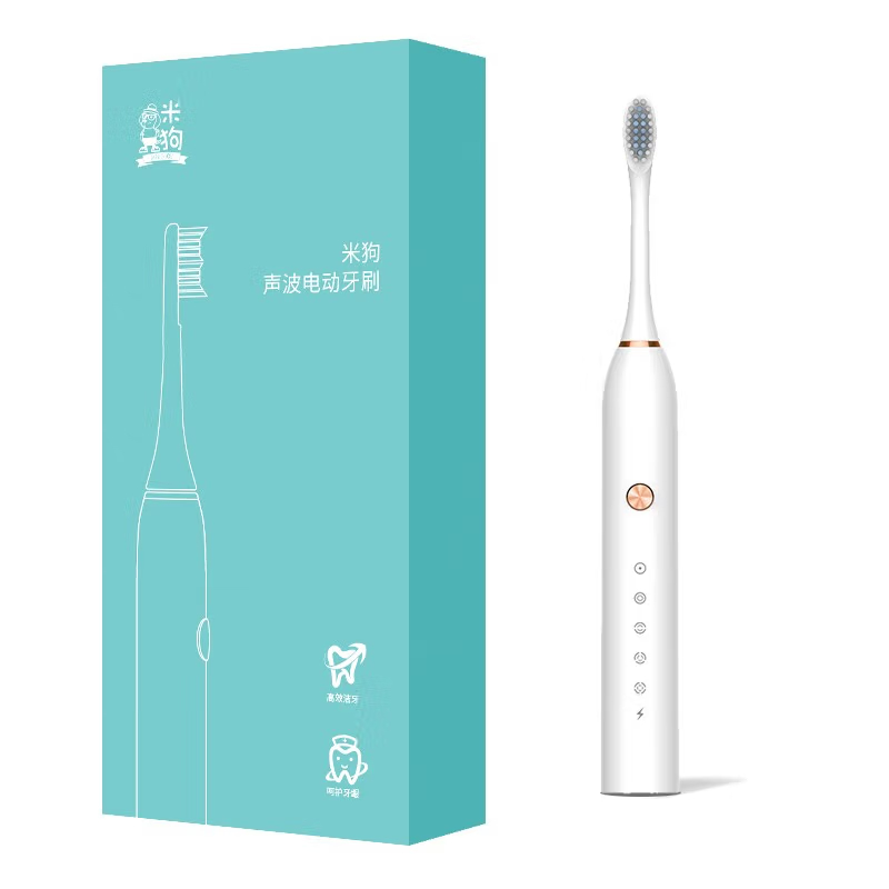 米狗(MEEE GOU) 电动牙刷成人男女软毛清洁声波电动牙刷 MX616电动牙刷 白色高清大图