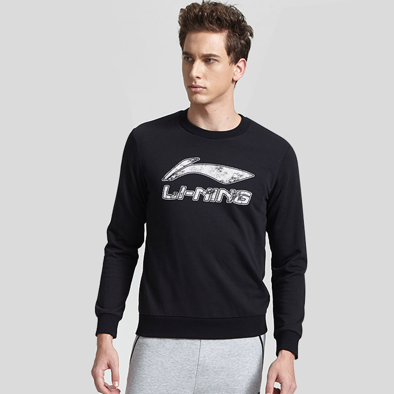 [自营]李宁(LI-NING) 17秋季 卫衣男士套头衫长袖运动卫衣/套头衫AWDM353 AWDM353-1