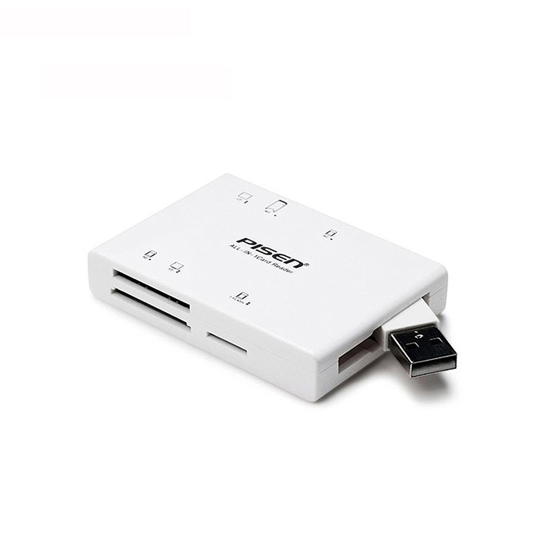 品胜(PISEN)多合一读卡器(白色) (原全能王读卡器II) 支持SD/MS/XD/CF/TF/M2