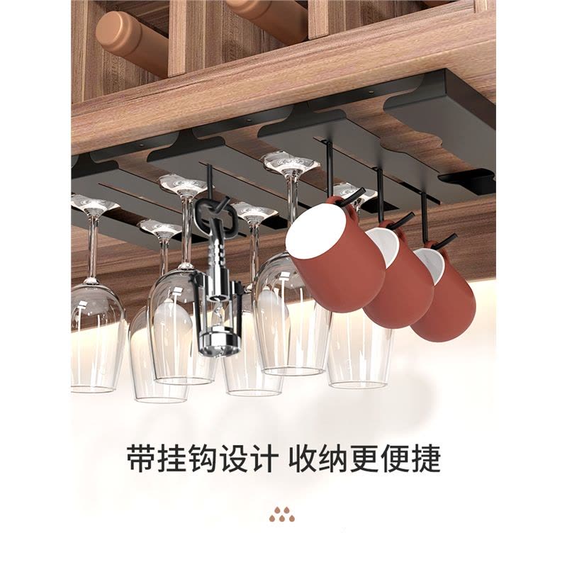 尔沫红酒杯架子家用倒挂悬挂托架轻奢高脚杯挂架红酒架摆件置物架图片