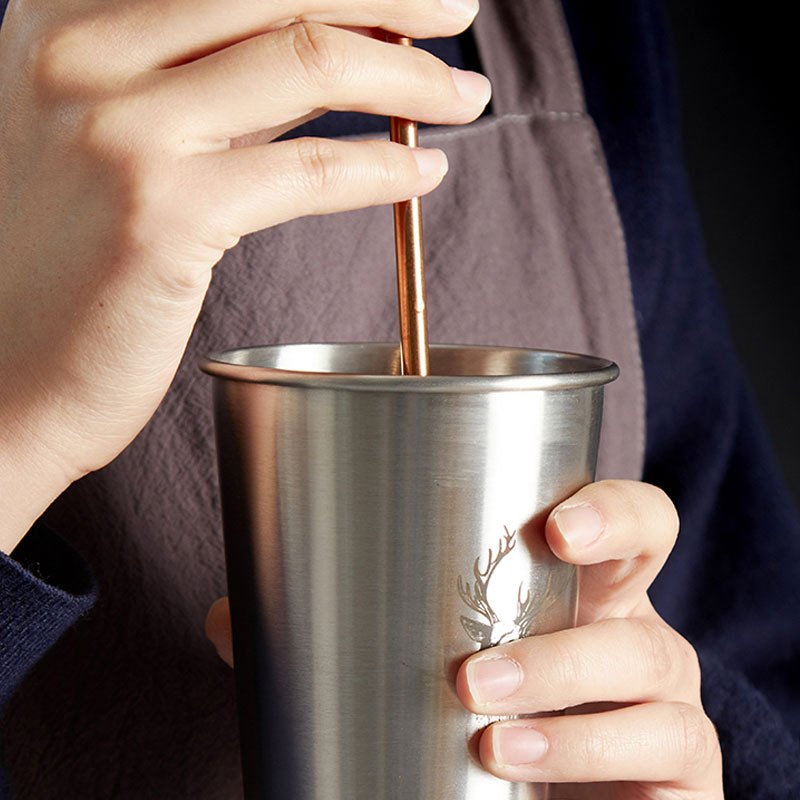 工业风杯子北欧风咖啡茶杯办公室家用吸管杯子简约生活日用家居器皿水具水杯