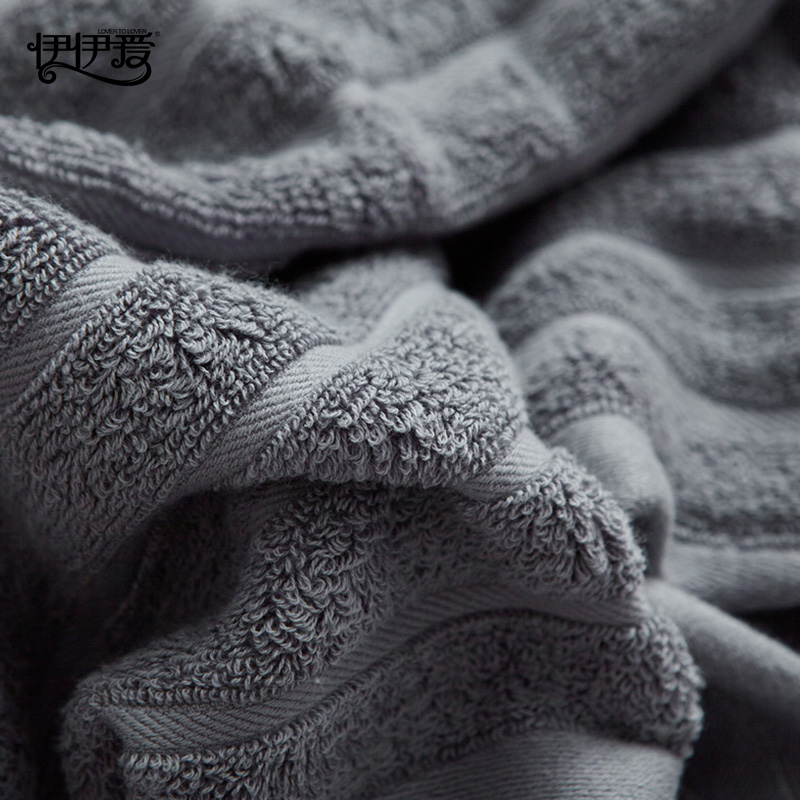 伊伊爱 YBH25226 波浪1957酒店风 毛巾 深灰高清大图