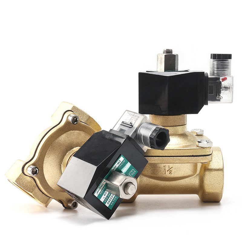 施耐德电气 铜制常开型电磁阀 AC220V 水阀油阀气阀 2吋（2W-500-50K）