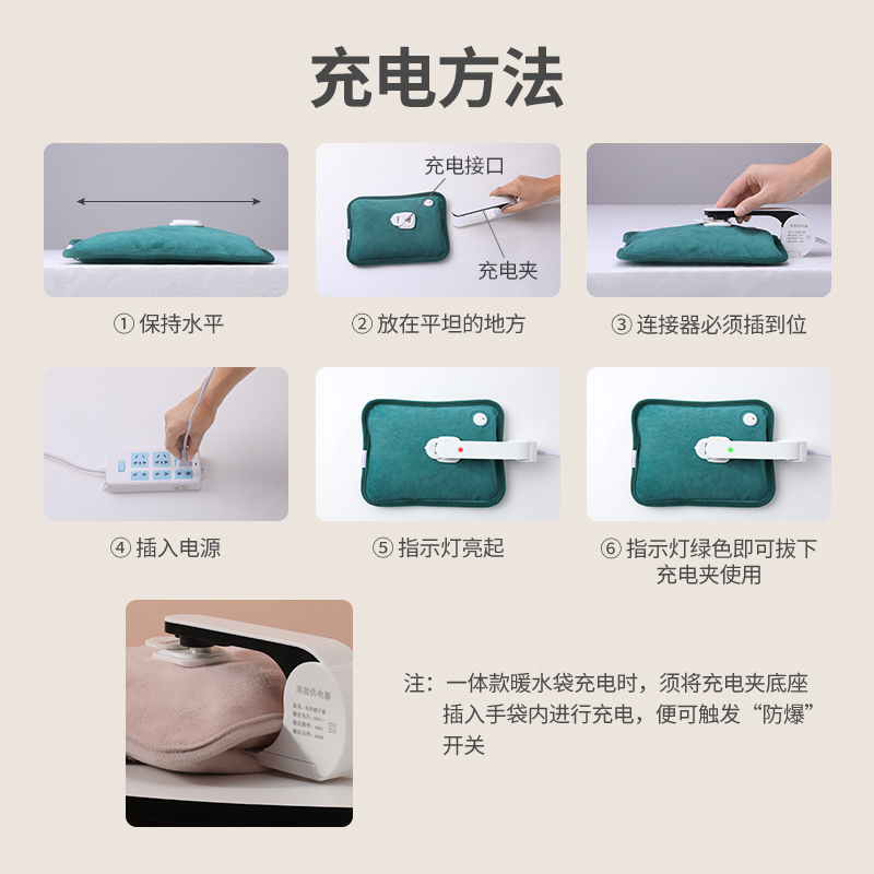 康佳(KONKA)暖手宝KH-SL05 充电取暖器 双手插袋 自动断电 毛绒 充电时间短 暖手炉电暖器 热水袋 暖宝宝