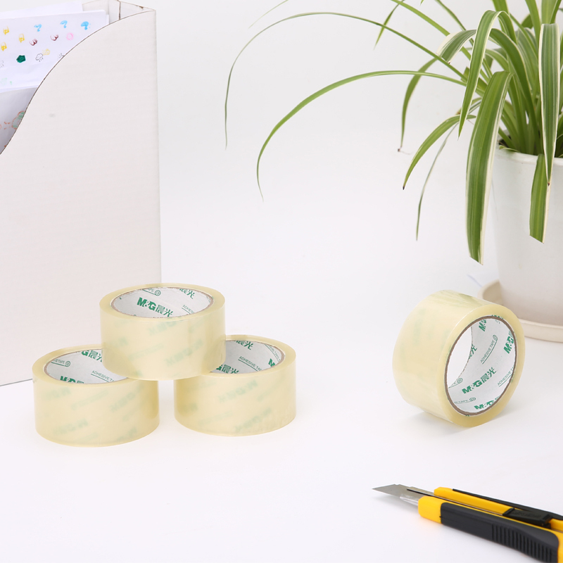 晨光(M&G)AJD97328普透封箱胶带6卷/筒 48mm*60y透明胶带 封箱胶带胶布胶纸 封箱器胶带 打包胶带