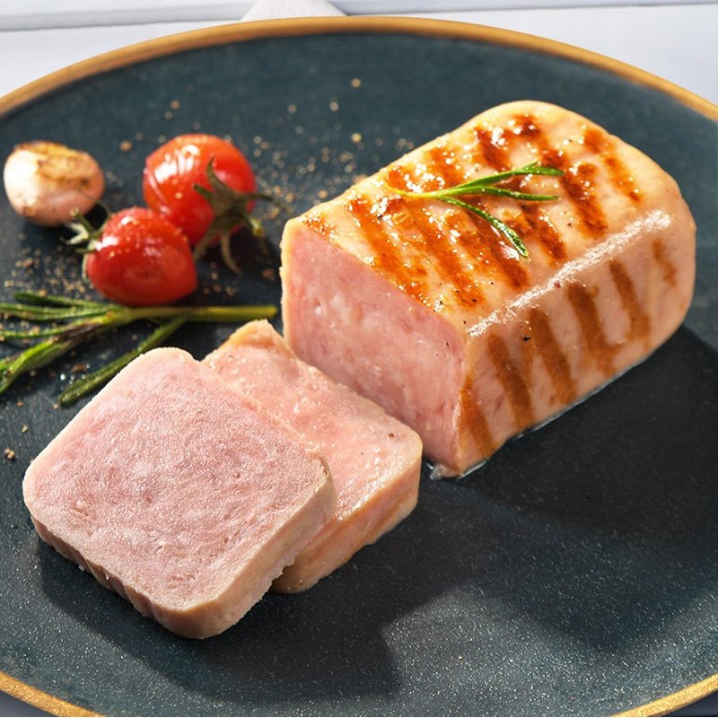 王家渡低温午餐肉原味320g方便面泡面搭档火腿早餐三明治火锅烧烤