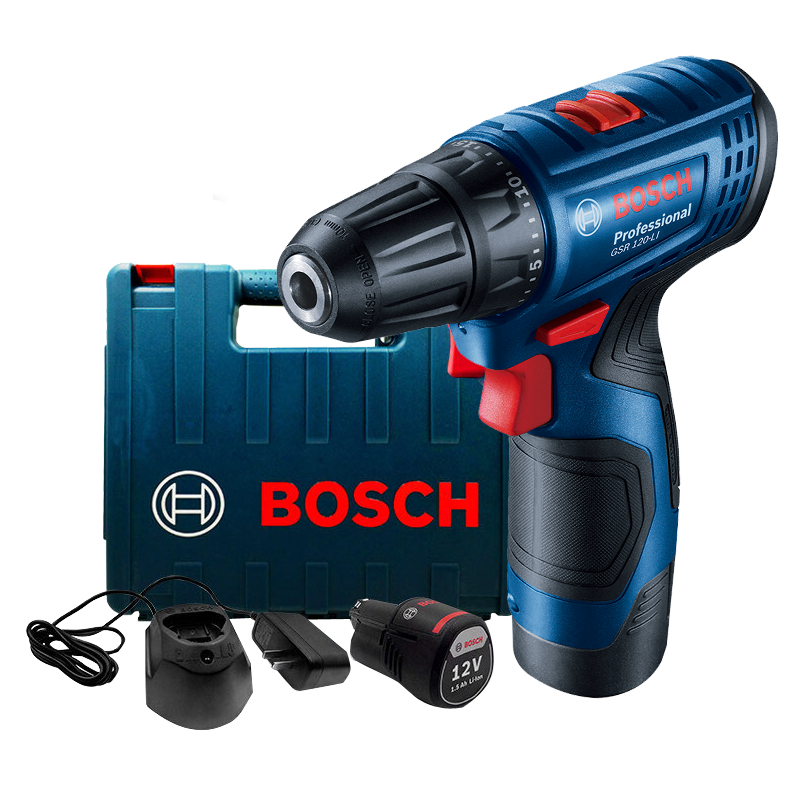 博世(BOSCH)GSR 120-Li 双电版12V锂电手电钻电动螺丝刀 家用多功能充电式电钻 工具