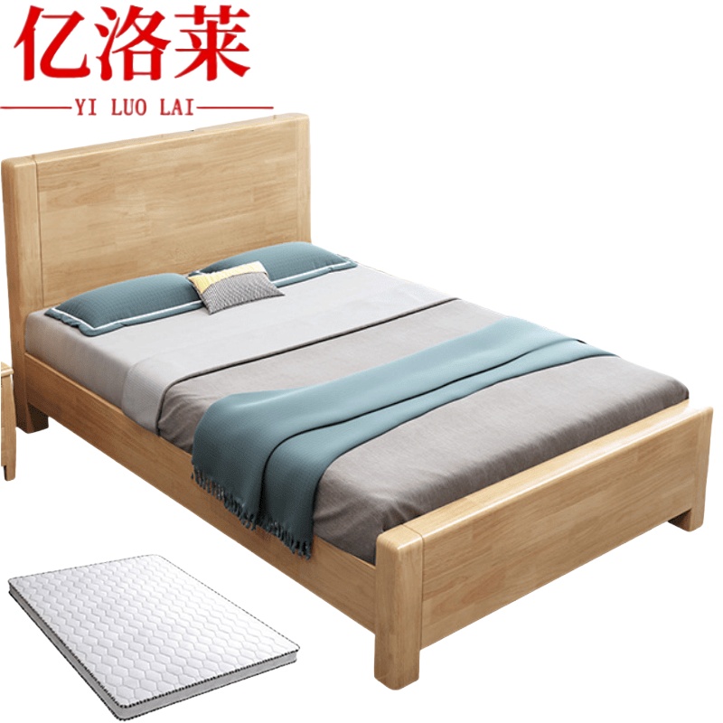 亿洛莱 单床+床垫 1800*2000mm 套高清大图