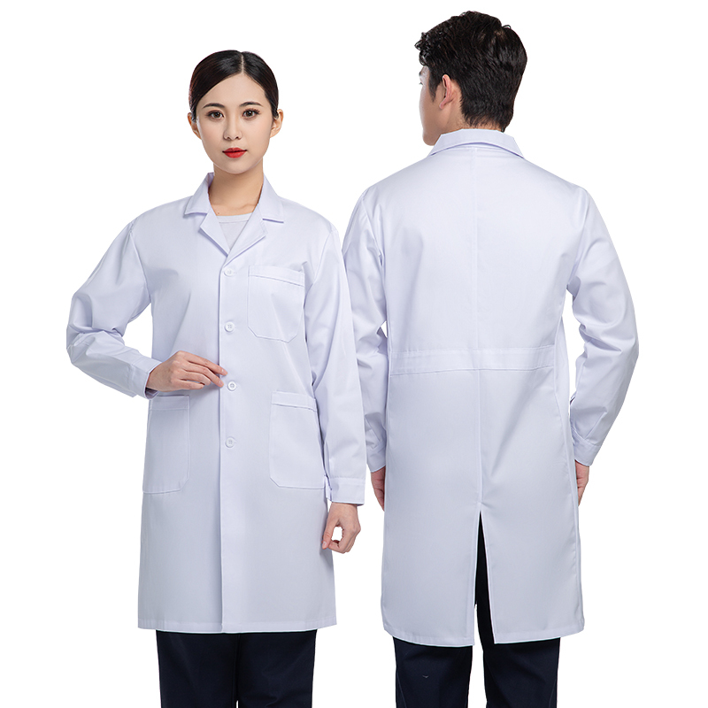 星工xinggong长袖白大褂xgj7学生实验室食品卫生工作服劳保服m码