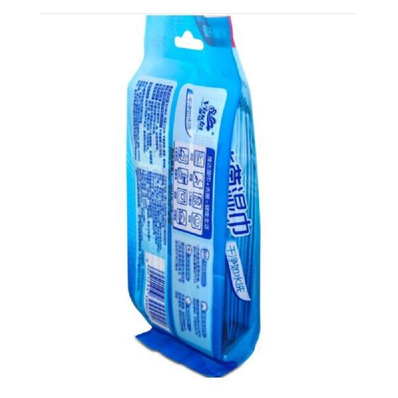 维达 VW1001 冰爽醒肤湿巾 天然洁肤 薄荷冰茶 10包/袋*6袋/箱