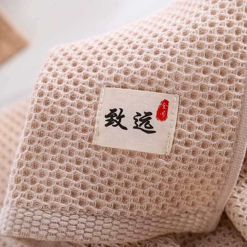 金号中空纱毛巾2条礼盒套装 纯棉吸水洗脸巾 商务福利 婚庆回礼毛巾