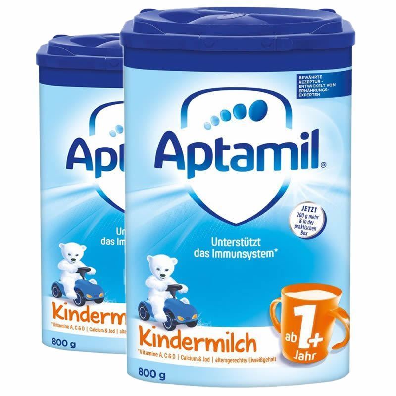 原装进口德国爱他美AptamilAptamil婴幼儿牛奶奶粉1+段(1-2岁)800g高清大图