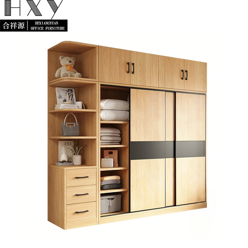 合祥源 移门衣柜 +边柜+顶柜 2000*600*2400mm QX-YG35 组高清大图