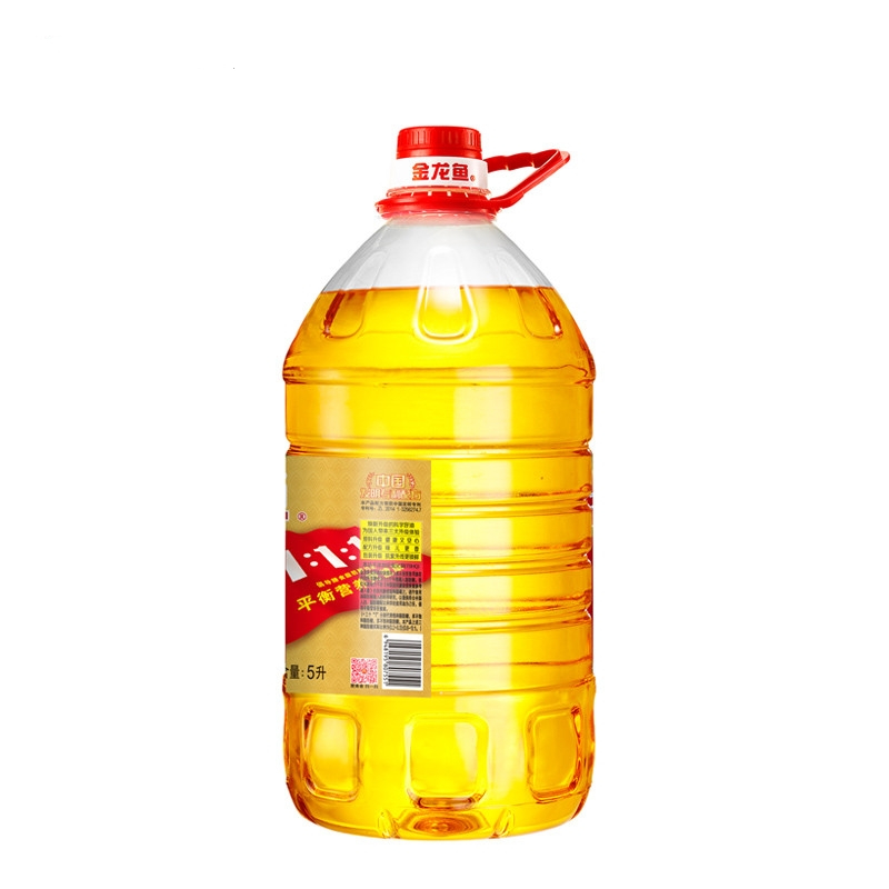 金龙鱼 食用油 非转基因黄金比例食用调和油5L(新老包装随机发货)