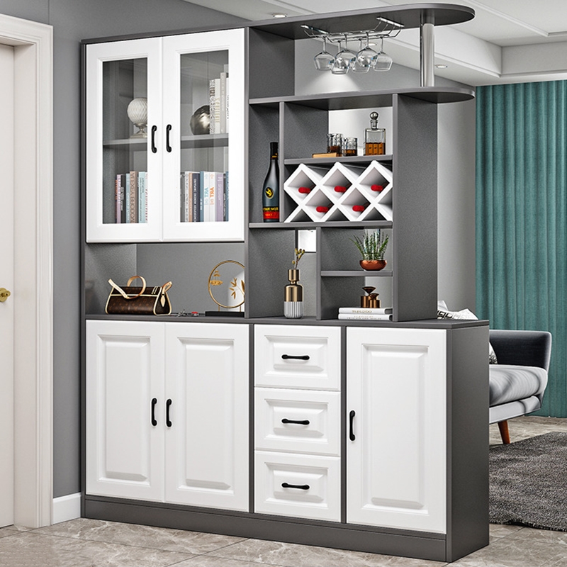 知渡轻奢酒柜玄关柜鞋柜一体现代简约进门间厅柜子欧式客厅屏风隔断柜
