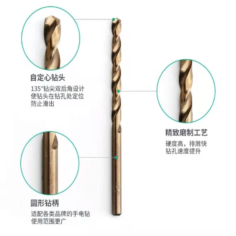 打铁钻头 伊莱科麻花钻头 13只装