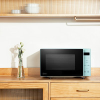美的(Midea)微波炉 PM2012 家用平板加热一键解冻 20L家用容量 简易操作 700W大功率微波杀菌5档大火力