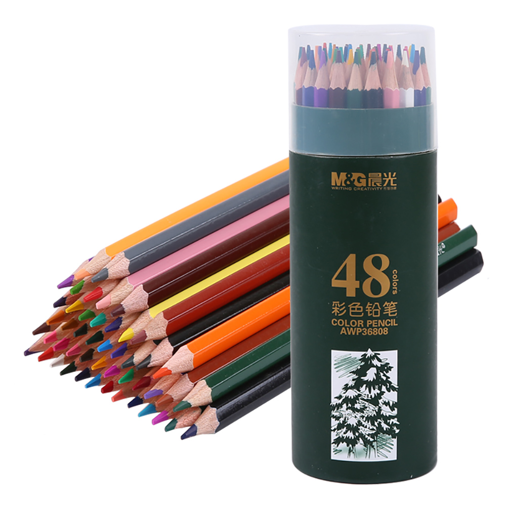 晨光(m&g)awp36808彩色铅笔油性彩铅笔48色素描专业绘画初学者