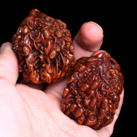 天然十八罗汉精文玩核桃手把件纯手工精油核桃手把件顺丰包邮送女朋友七夕情人节礼物
