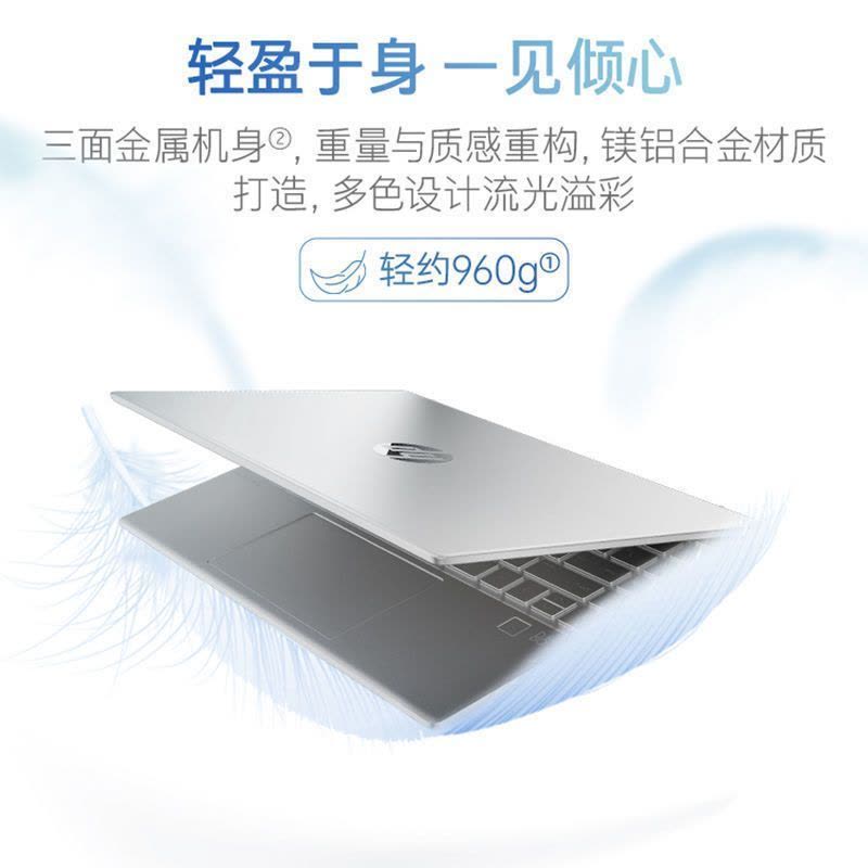 惠普(HP)13-be1101AU 星13Air 2022款13.3英寸家用网课商务办公轻薄本窄边框笔记本电脑(R5-5625U 16G 512G 2.5K屏 指纹识别)银色图片