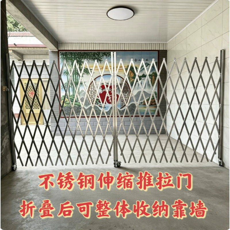 诚智旺 不锈钢伸缩推拉门 折叠门/平方米高清大图