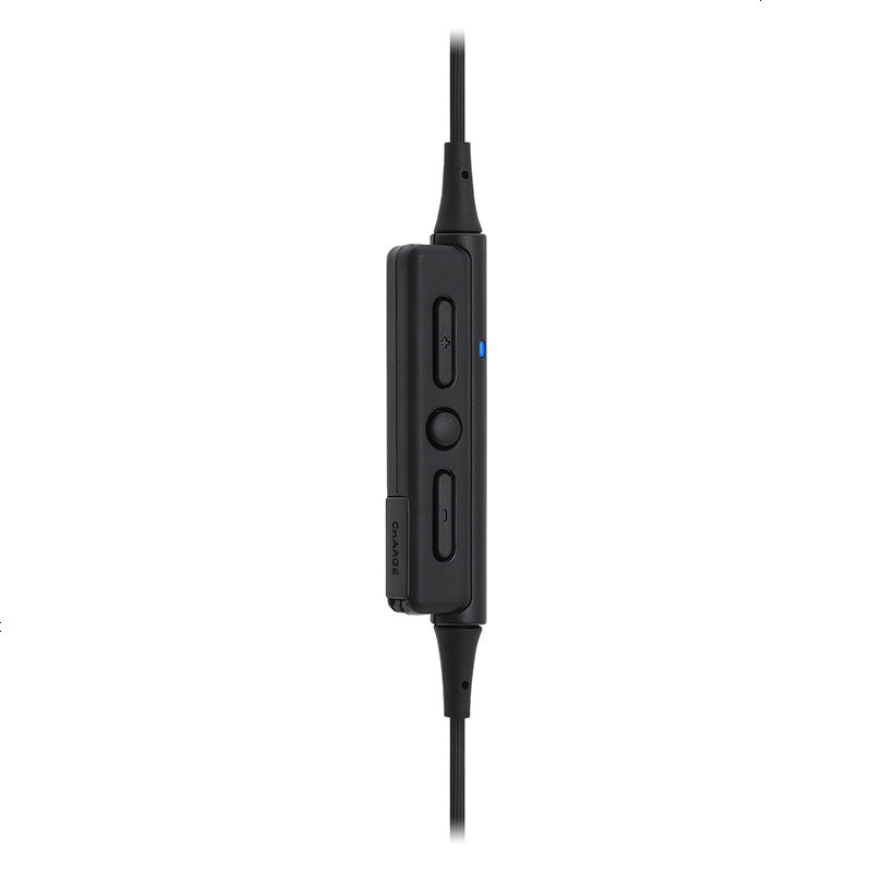 铁三角(audio-technica) ATH-CKR35BT 运动无线蓝牙入耳式耳机 手机耳麦 颈挂线控 黑色