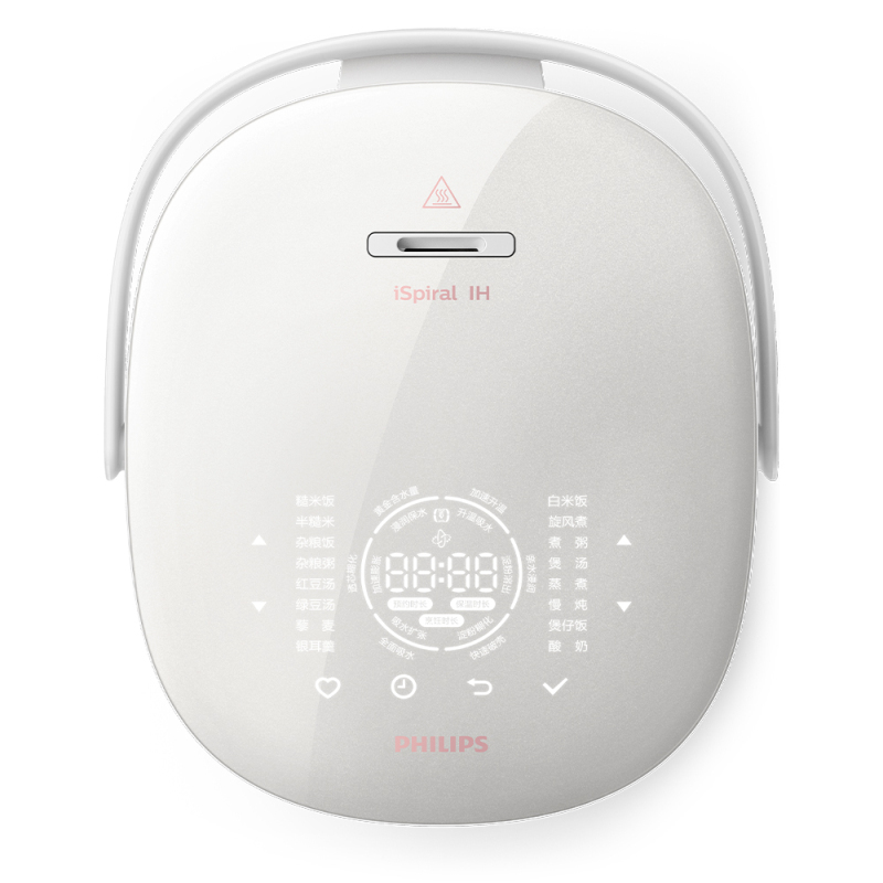 飞利浦(PHILIPS)电饭煲电饭锅智能预约 HD3081/00触摸操控家用2L迷你智芯IH电磁加热玄铁火焱锅五谷杂粮煲