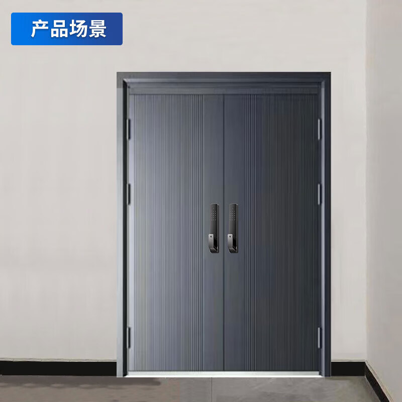 启功钢质防盗门进户安全门单位小区民房平开入户防盗门QG-JZFDM7680高清大图