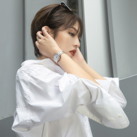 [支持后盖定制刻字服务]天王表女表 昆仑系列正品时尚休闲女表防水机械表钢带女士手表生日礼物5845