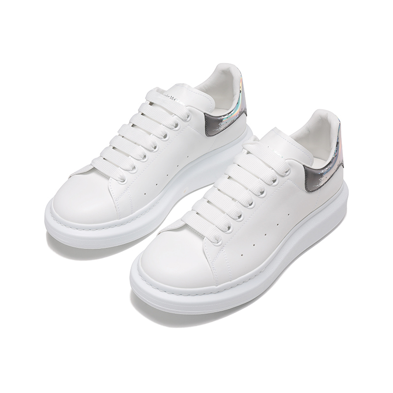 亚历山大麦昆alexandermcqueen男士皮革阔型系带休闲运动鞋小白鞋7050